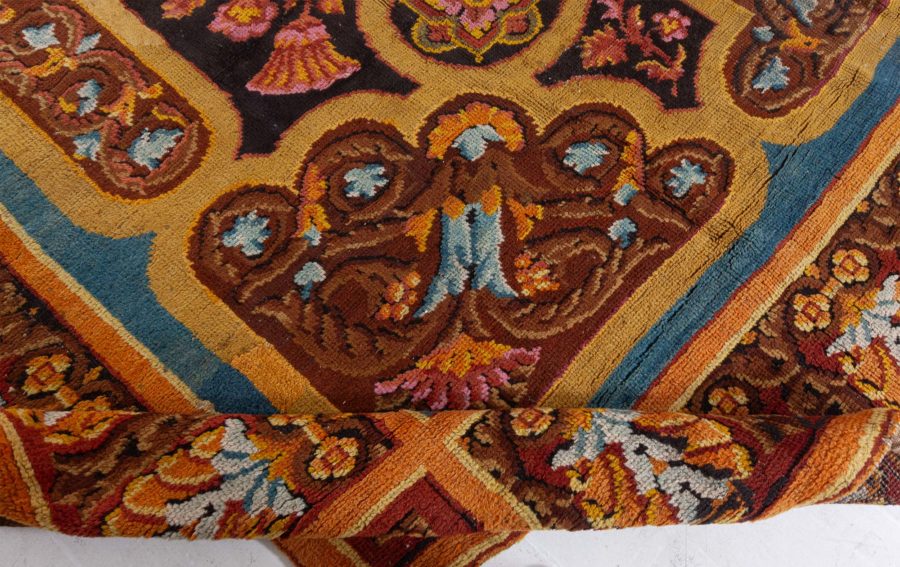 Antique Axminster Botanic Handmade Wool Carpet , index: BB1316