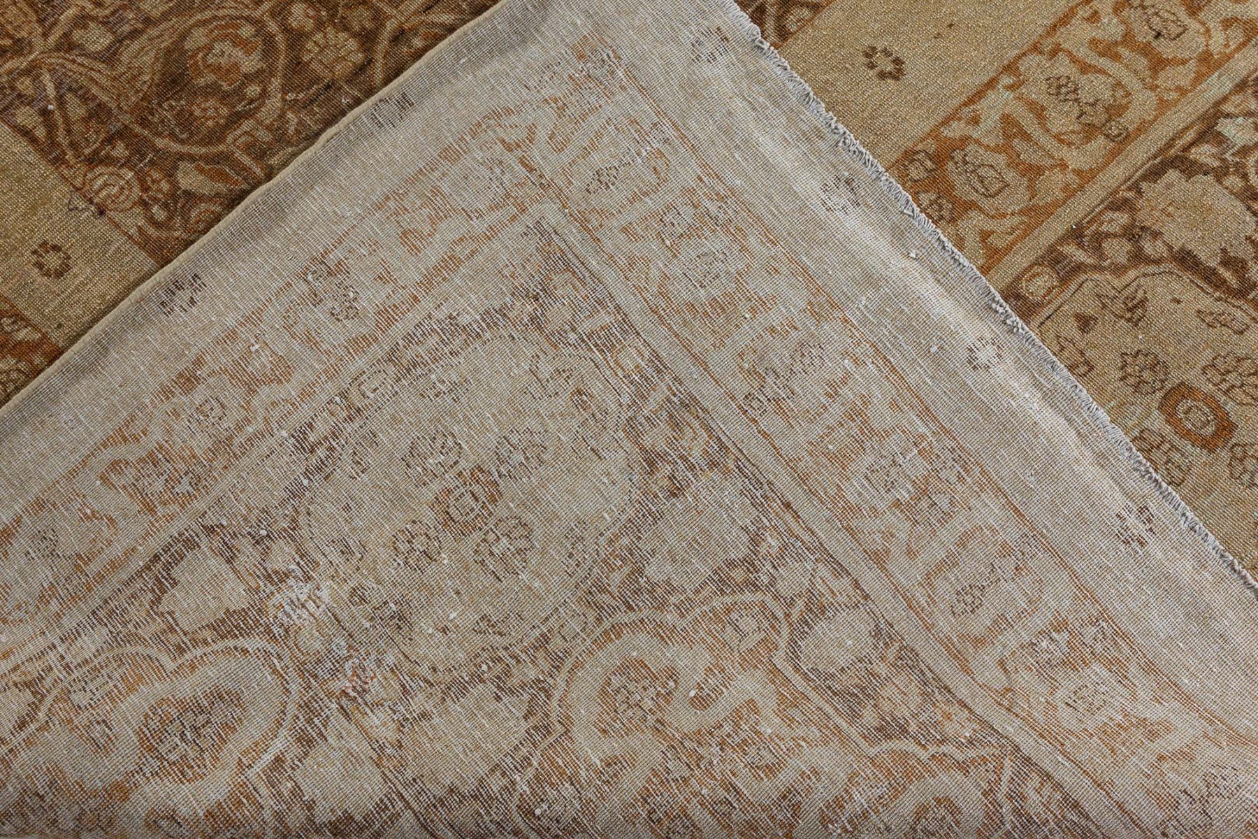 Authentic Oversized 19th Century Persian Tabriz Handmade Wool Carpet ...
