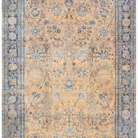 Authentic 19th Century Persian Kirman Handmade Wool Carpet index BB6742