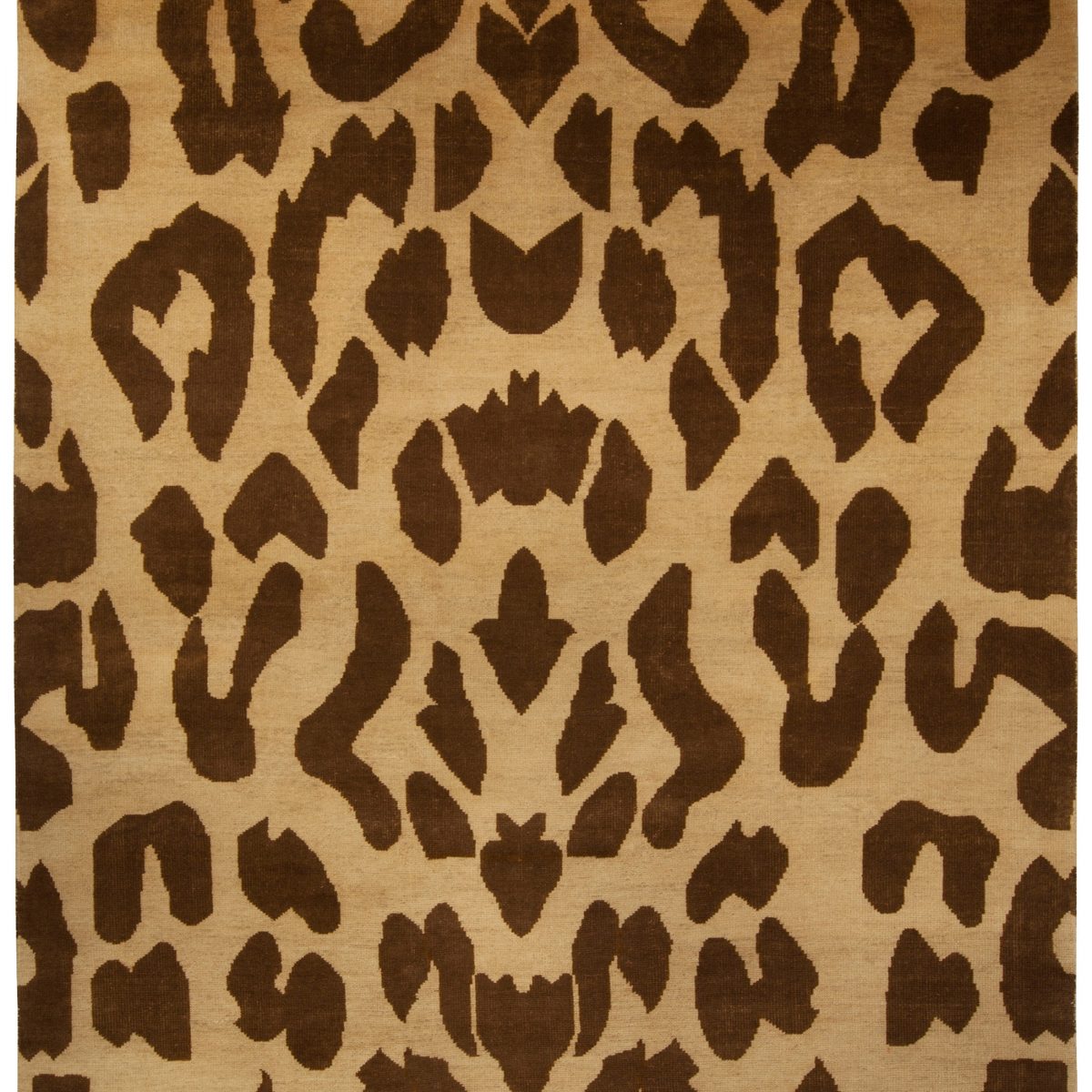 Modern Leopard Beige And Brown Rug , Index: N10232