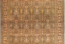 Fine Antique Persian Tabriz Handmade Wool Rug BB6761