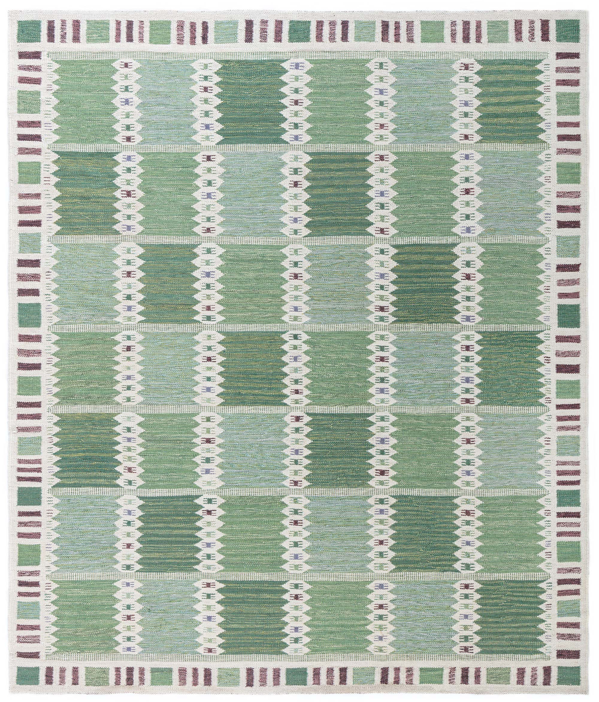 Swedish Flat Weave Rug , index: N12603